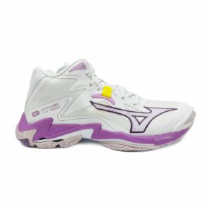 MIZUNO Wave Lightning Z8 MID (White/patrician purple/quince) DONNA