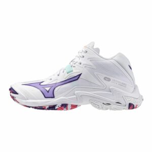 MIZUNO Wave Lightning Z8 MID (v1gc240520 White/VioletIndigo/CamelliaRos) DONNA